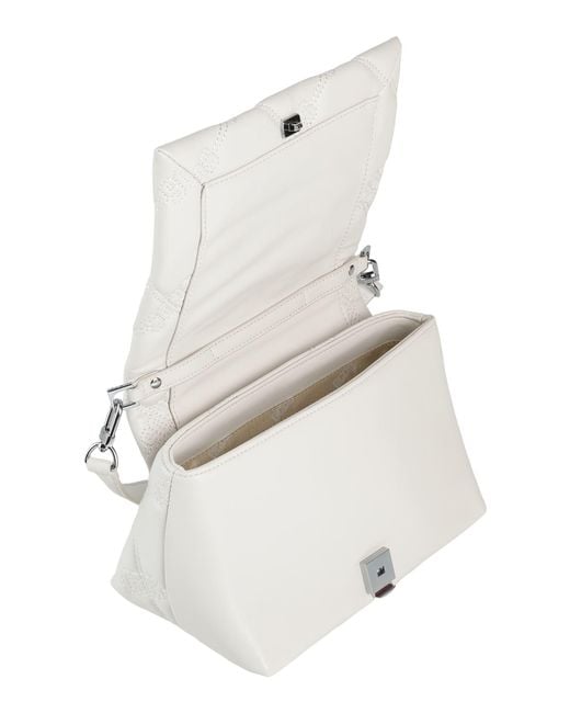 Gcds White Handbag Textile Fibers