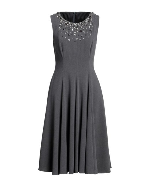 Clips Gray Midi Dress