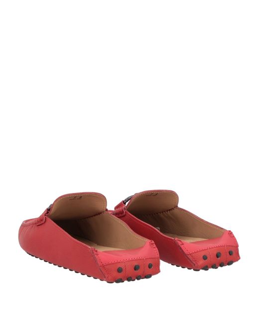 Tod's Red Mules & Clogs for men