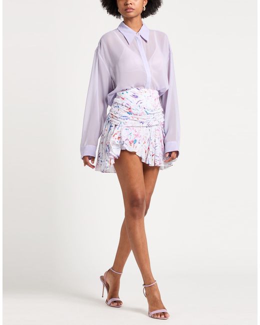 Erika Cavallini Semi Couture Purple Shirt Polyester