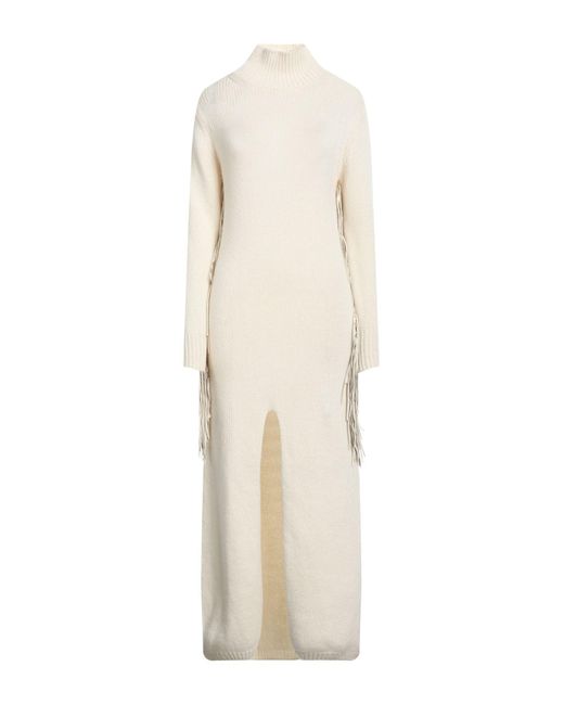 MIXIK White Midi Dress