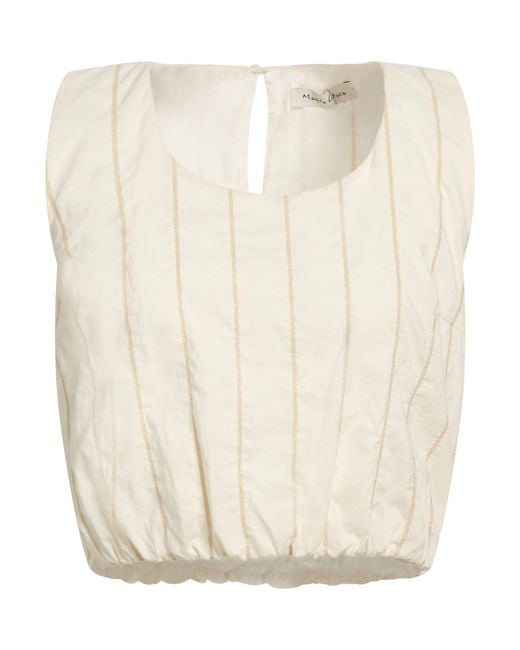 Manila Grace White Top Cotton, Elastane