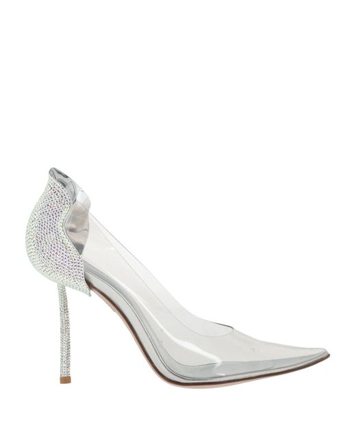 Le Silla White Pumps Plastic, Leather