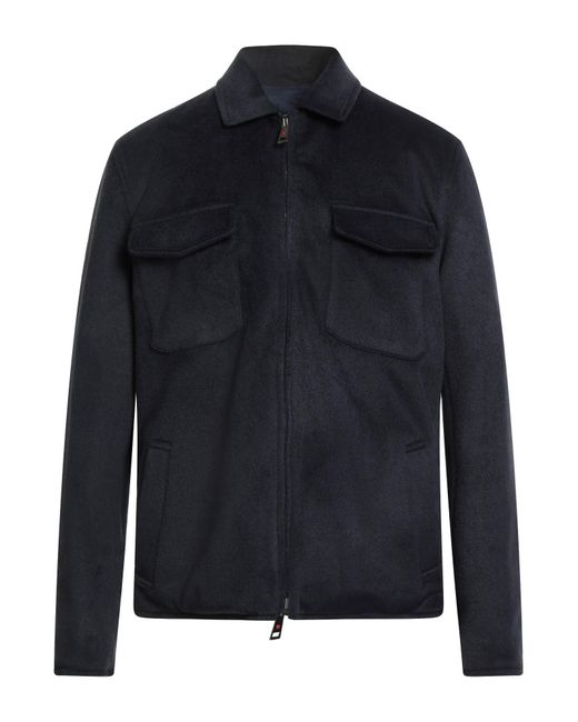 KIRED Blue Jacket Polyester, Acrylic, Wool for men