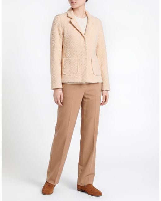 Bruno Manetti Natural Blazer Virgin Wool, Nylon