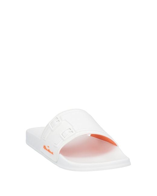 Santoni White Sandals for men