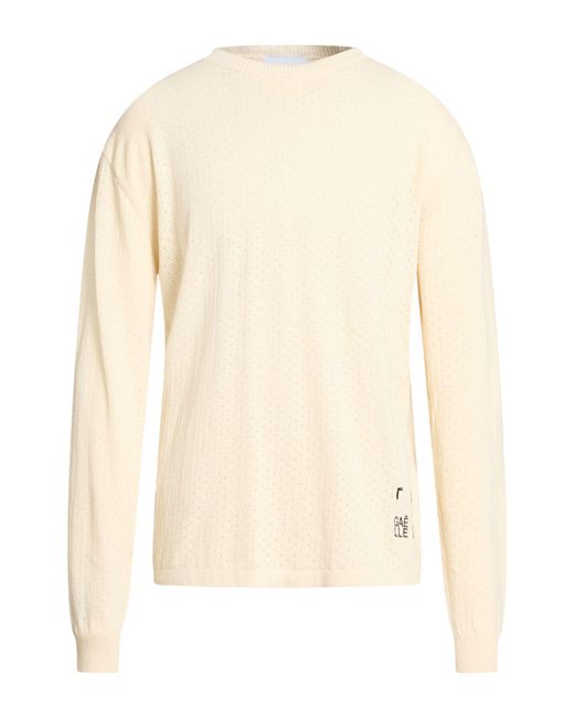 Gaelle Paris White Sweater Cotton for men