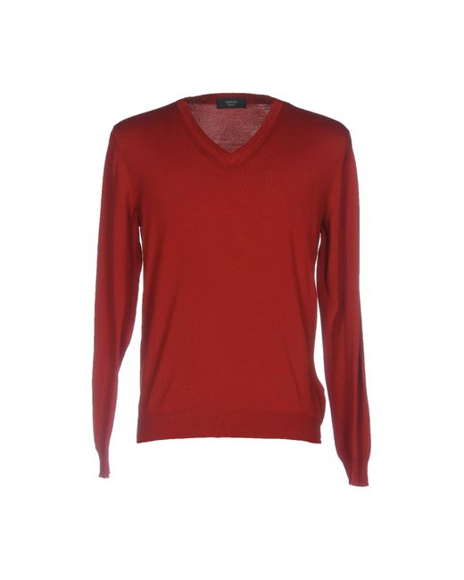 Zanone Red Sweater for men