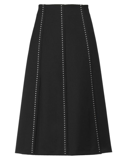 Tela Black Midi Skirt