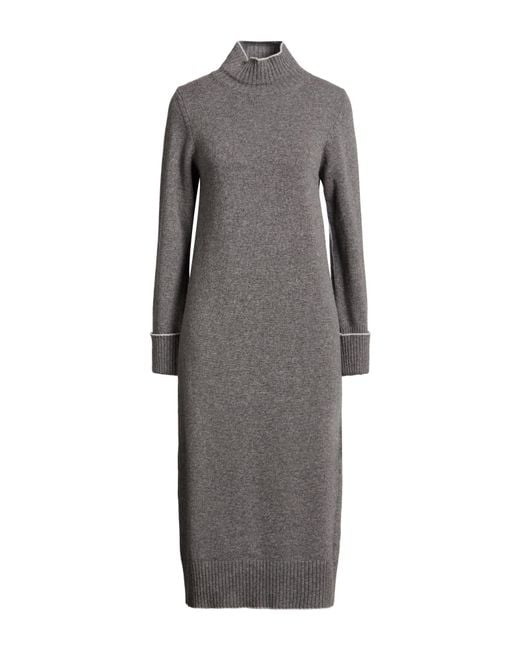 Eleventy Gray Midi Dress