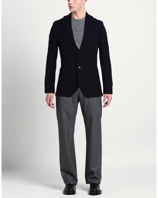 BRERAS Milano Blue Blazer Virgin Wool, Elastane for men