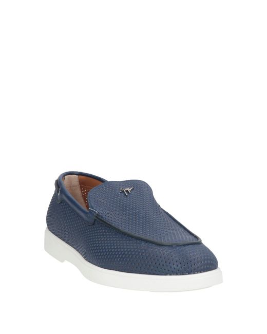 Giuseppe Zanotti Blue Loafers Leather for men