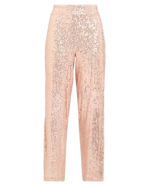 Violanti Pink Pants Polyester, Elastane