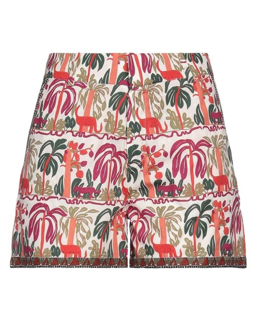 Emporio Sirenuse Red Shorts & Bermuda Shorts Cotton