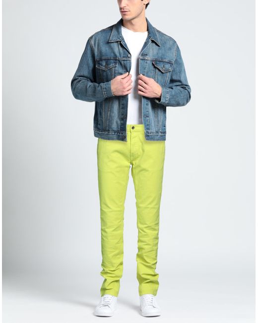 Just Cavalli Yellow Jeans for men