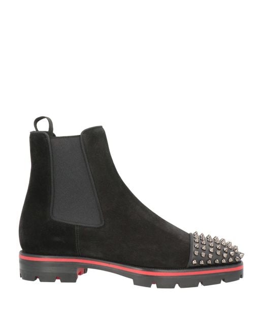Christian Louboutin Black Ankle Boots for men