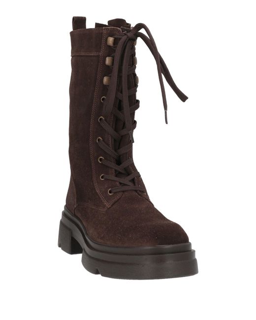 Emanuélle Vee Brown Ankle Boots Leather