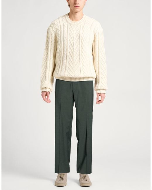 Messagerie Gray Pants Wool, Viscose, Elastane for men