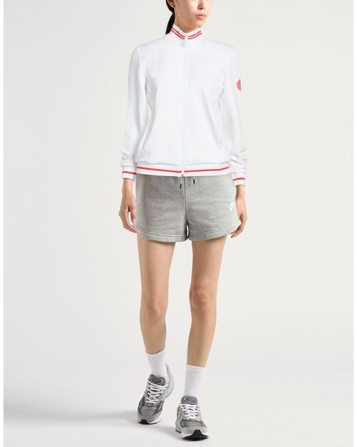 EA7 White Sweatshirt Viscose, Polyester, Elastane, Cotton