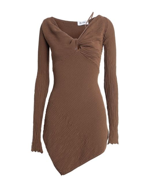 The Attico Brown Mini Dress