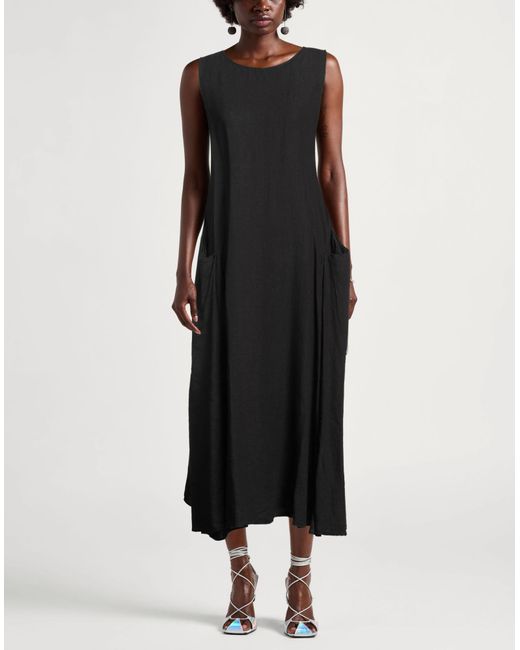 Rossopuro Black Midi-Kleid