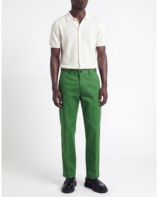 AMI Green Pants Cotton for men