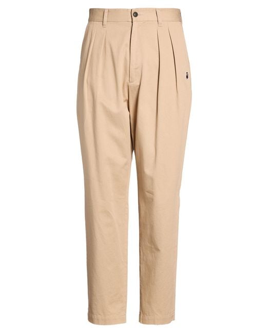 A Bathing Ape Natural Pants Cotton for men