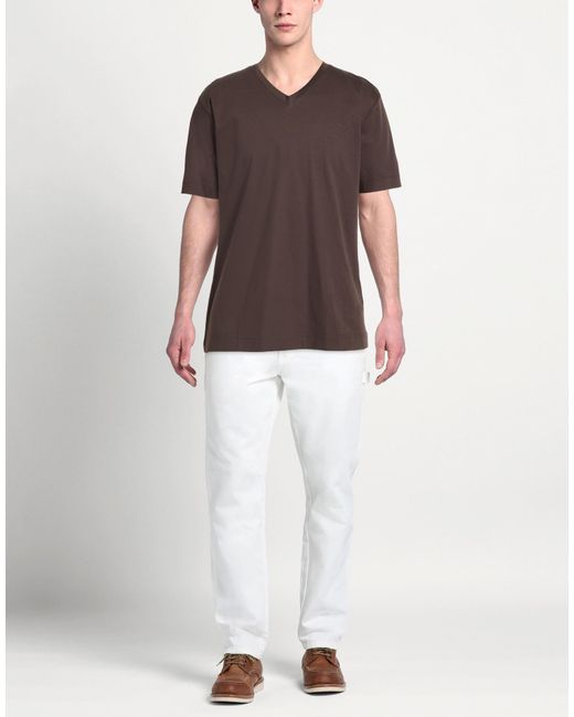 ESSENTIALISM Brown T-Shirts for men