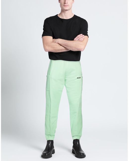 MSGM Green Trouser for men