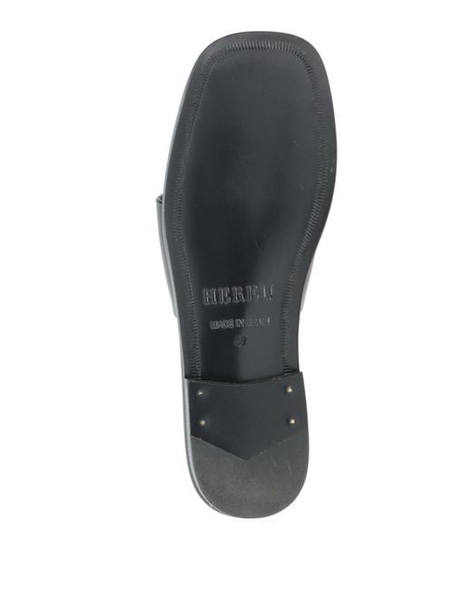 Hereu Black Sandals Leather