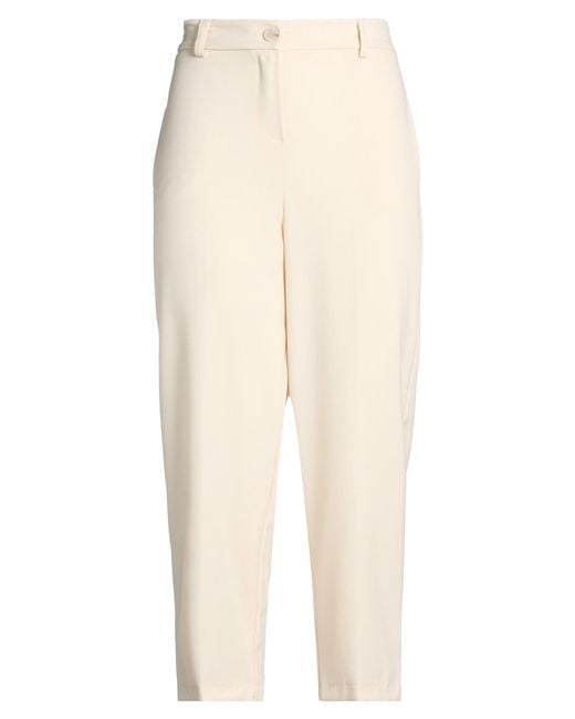 Motel Natural Pants Polyester, Viscose, Elastane