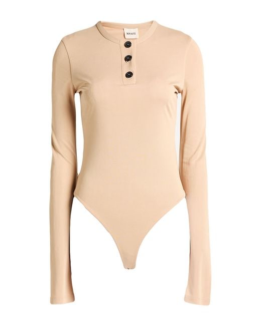 Khaite Natural Bodysuits