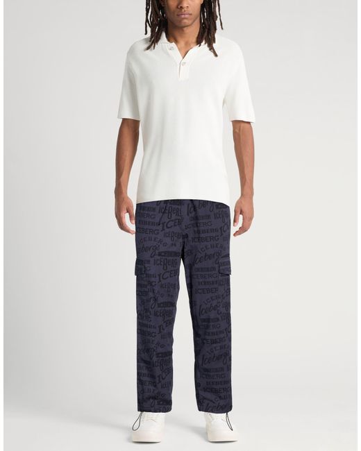 Iceberg Blue Trouser for men
