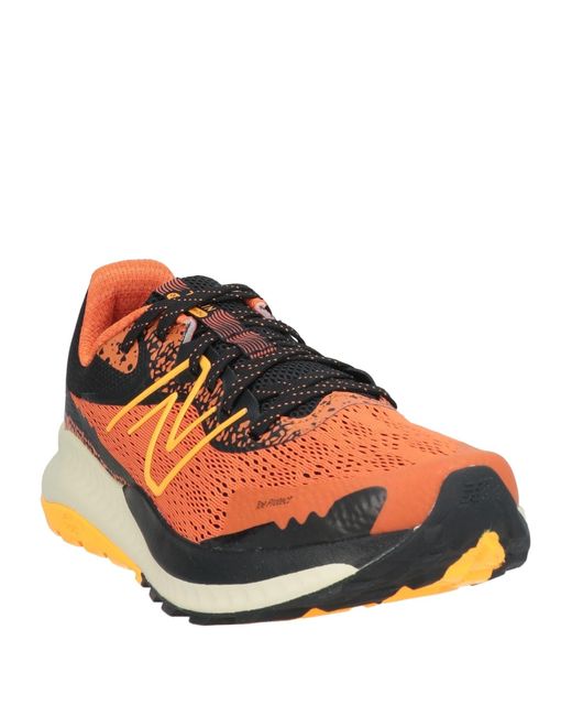 New Balance Orange Sneakers Textile Fibers for men