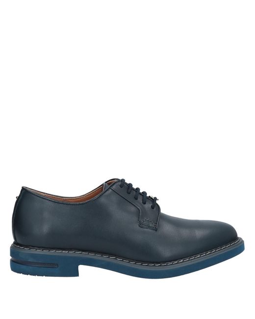 Brimarts Blue Lace-up Shoes for men