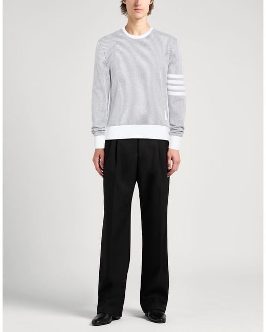Thom Browne White Sweatshirt Cotton, Elastane for men