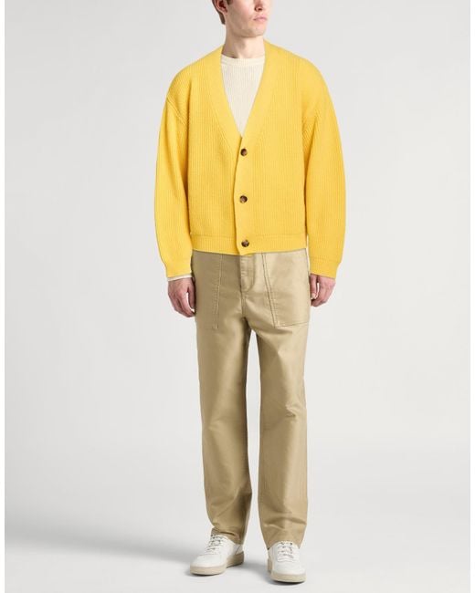 Lardini Yellow Cardigan for men