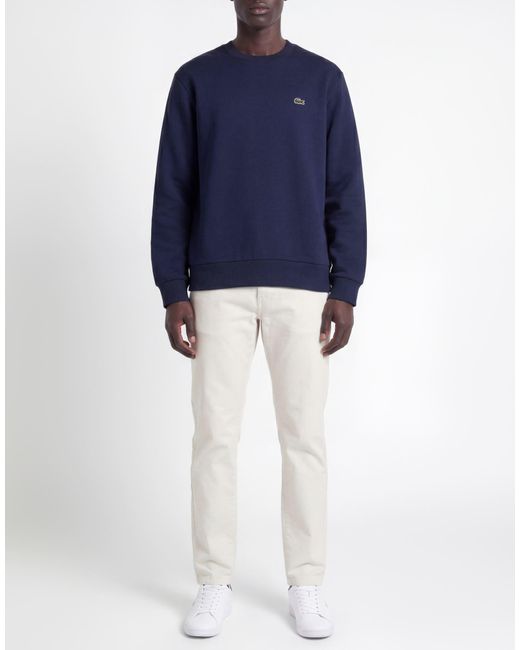Lacoste Blue Midnight Sweatshirt Cotton, Polyester for men