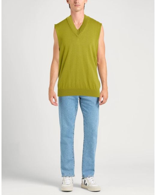 Costumein Green Sweater Merino Wool for men