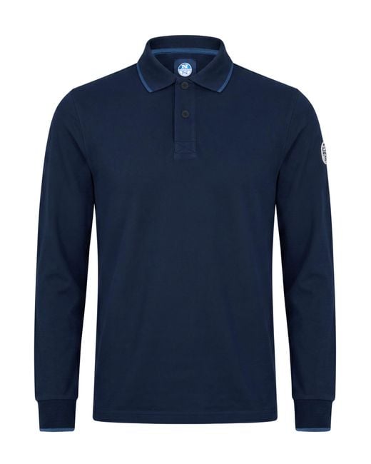 North Sails Blue Polo Shirt for men