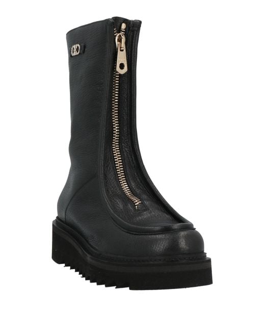 Ferragamo Black Ankle Boots