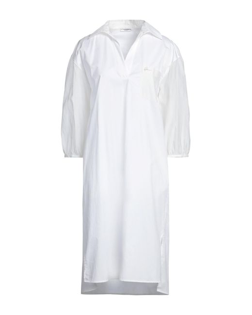 Peserico White Midi-Kleid
