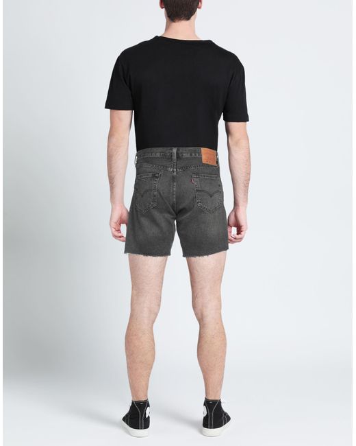Levi's Gray Denim Shorts for men