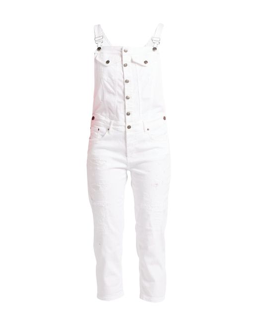 Dondup White Dungarees