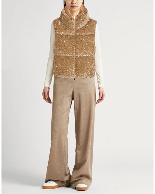 Herno Brown Sand Vest Polyester