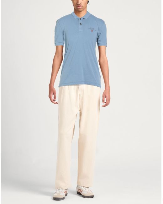 Napapijri Blue Polo Shirt Cotton for men
