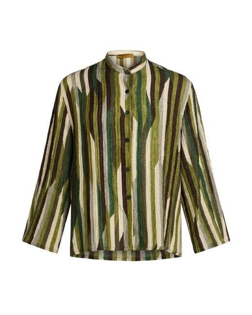Siyu Green Shirt Silk