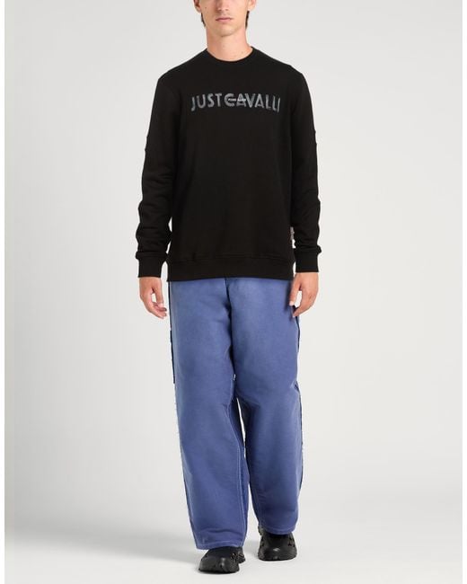 Just Cavalli Black Sweatshirt for men