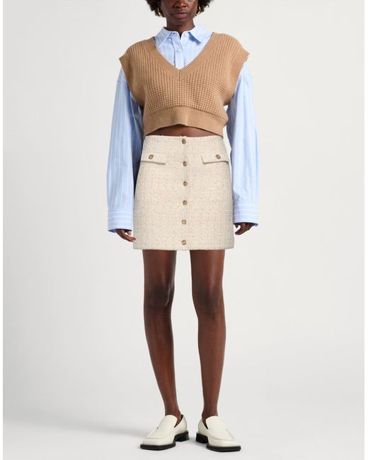 Minigonna di Twinset in Natural