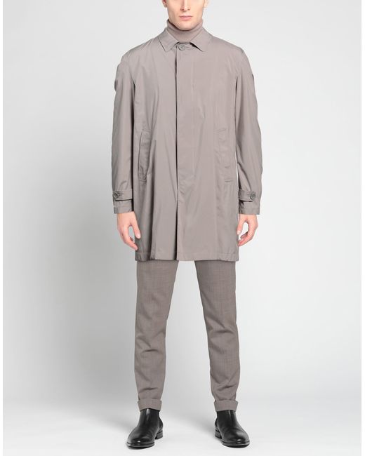 Herno Gray Overcoat & Trench Coat for men